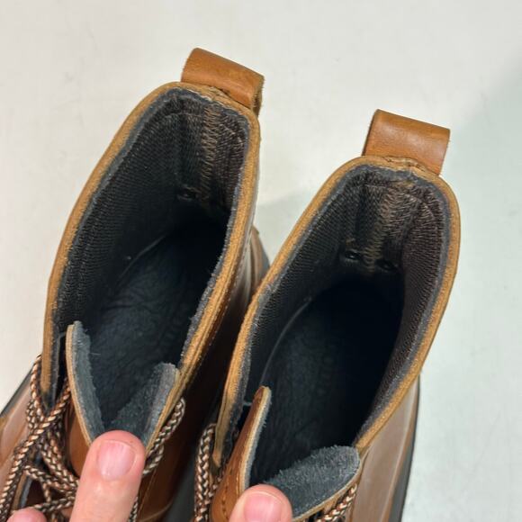 NWOT Quoddy x Sperry Field Boot Duck Cavalier Whiskey Leather Waterproof Sole 11